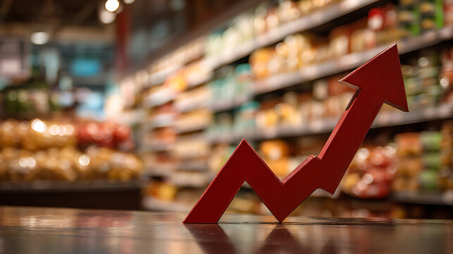  A grocery store indicating rising prices due to inflation (1)