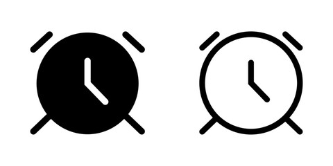 Time management icons showing clock symbols