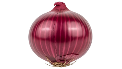 Red onion isolated on transparent background