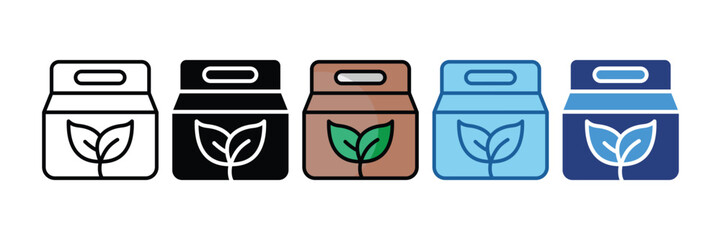 Natural Product Icon Set Multiple Style Collection