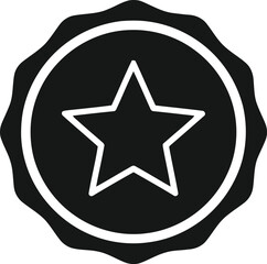 Fototapeta premium Classic star award badge icon