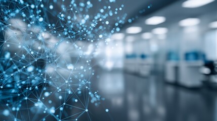 Digital grid edge computing network technology data research center innovation connection modern abstract background with futuristic and dynamic atmosphere