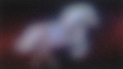 a blurry and indistinct image depicts a possible canine form largely obscured by significant motion blur and muted coloration high quality