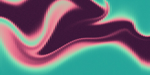 Abstract Glass ripple texture with dark gradient background and vivid colors . Futuristic distortion, moody abstract glow	
