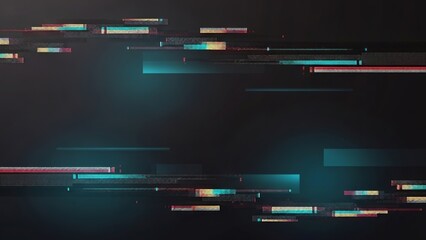 A blurry nighttime cityscape with colorful lights reflected on a dark background