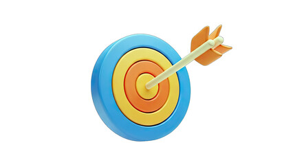 Arrow hitting the target - Success and achievement concept