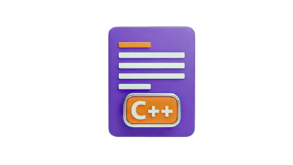 C++ Code Document Icon - Programming Concept