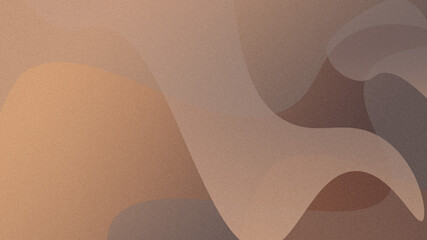 Walnut brown grainy abstrct gradient background. Smooth ombre blend with soft blur fade and subtle bright light glow. Minimal modern texture featuring earthy tones 