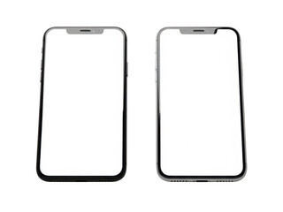 Two mobile phone screen protectors on white background