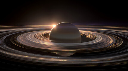  Photo-realistic image of Saturn and its iconic rings (3)