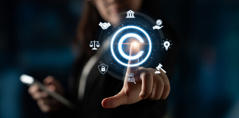 Copyright protection highlights copyright, intellectual property, and legal ownership through law, verification, and secure digital rights Latch