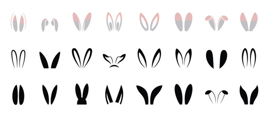 Bunny Ears Mask Collection with Easter Rabbit Ear Spring Hats and Kids Headbands for Holiday Costumes and Celebrations