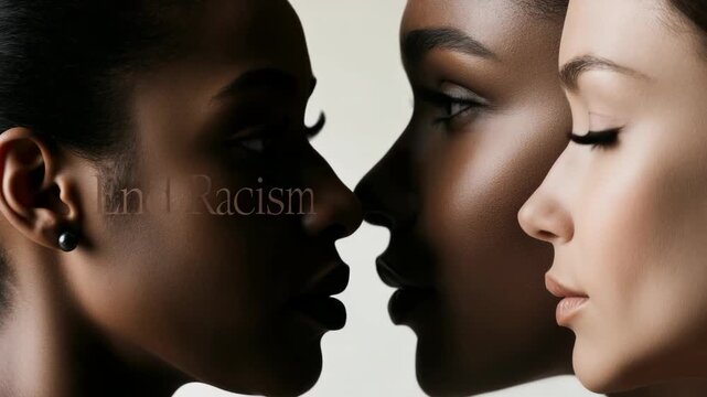 Racism end message: unity call, equal voice, moral progress, social respect, kind resolve, global bond, human dignity, public awareness, shared empathy, just peace, healing stance