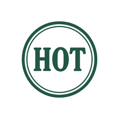 Hot icon logo seal vector on white background
Vector stamp icon