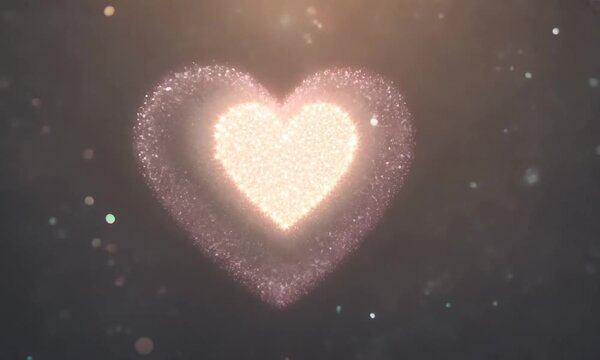 This enchanting video features a shimmering heart made of sparkling particles, radiating warmth and love. The mesmerizing visuals create a magical atmosphere, perfect for romantic moments and celebrat