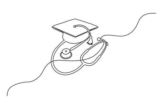 Concept art of professional doctor tools and health symbols.