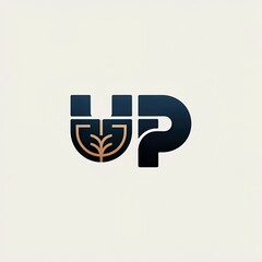 Obraz premium Up letter logo design 