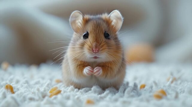 hamster on a white background