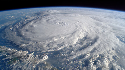  A satellite view of a hurricane approaching towards land (3)