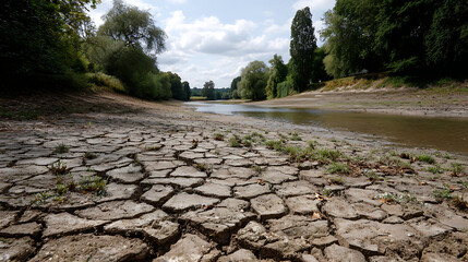  A dried-up river bank depicting lack of natural resource aid (3)