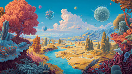  A vivid landscape of future medicine, endangered by the rise of antibiotic resistant microbes 