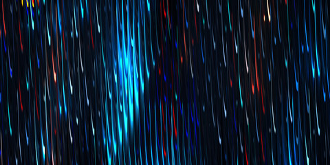 Abstract streaks of light effect gradient in a dark cosmic background © OSMAN
