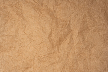 Fototapeta premium Crumpled paper as background. Top view.
