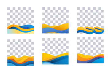 Abstract Wavy Backgrounds for Social Media Stories and Posts