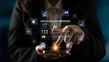 A user interface for a generative AI platform. This technology uses machine learning to create new digital content, automate tasks, and provide intelligent solutions. Fermion