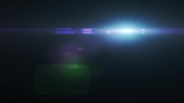 Dramatic lens flare sequence, ethereal light streaks, cinematic glow, sweeping camera movement, vibrant blue and green transition, abstract light effects, dynamic energy, professional visual effects