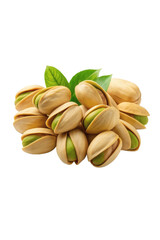 Pistachio Nuts with Shell Isolated on Transparent Background