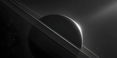 Charcoal black monochrome deep space minimal abstract wallpaper