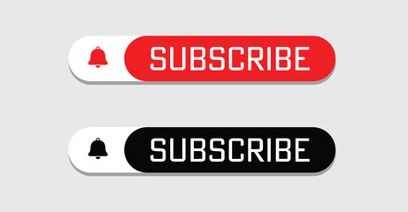 subscribe button icon vector eps10.