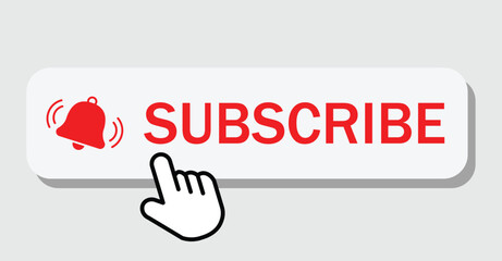 subscribe button icon vector eps10.