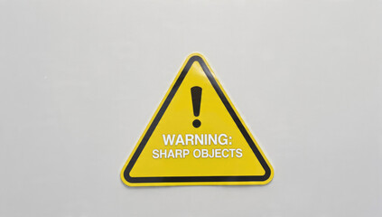 Warning: Sharp Objects Sign