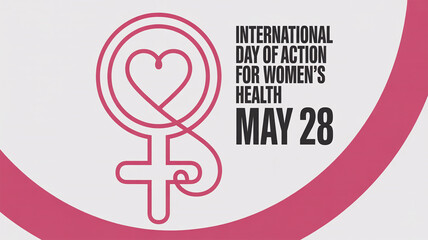 International day of action for women's health on may 28, a symbolic graphic