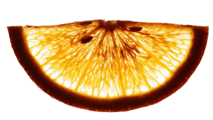 Blood Orange Slice Isolated