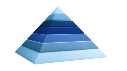 Blue Pyramid Hierarchy isolated