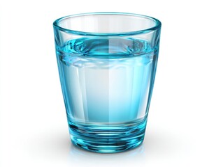 Blue Glass of Water