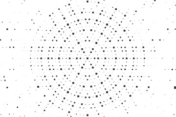 Circular halftone dot grid background for data visualization, modern posters, abstract branding, digital design vector illustration