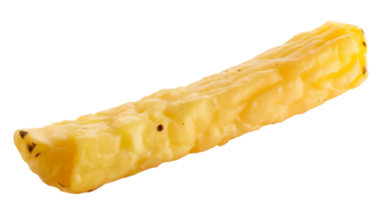Crispy french fry floats image isolated on a transparent background, a delicious potato snack