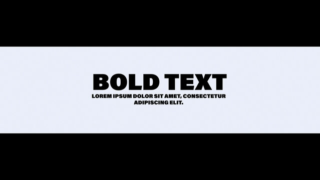 Bold Text Opener