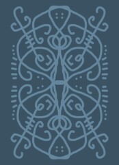 Abstract image for printing. Picture for modern interiors. The picture is painted by hand on a tablet. © neurostructure