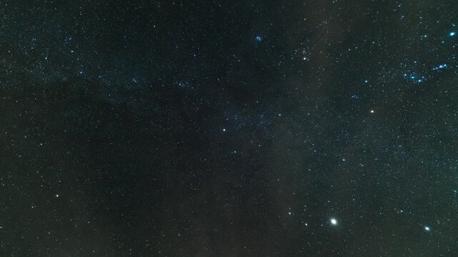 Timelapse of Geminids Meteor Shower over Joshua Tree in Mojave Desert in California, USA