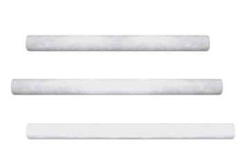 Big gypsum beams, horizontal. On isolated transparent background.