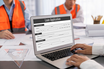 Online loan application form for brisk digital information collection on the internet network