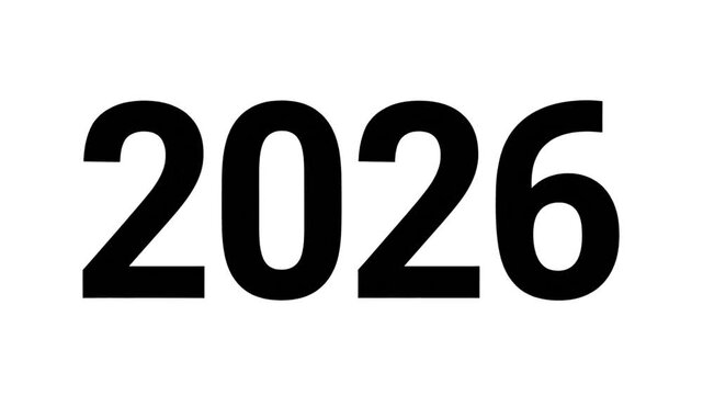 The numbers 2, 20, 202, and 2026 displayed on a white background