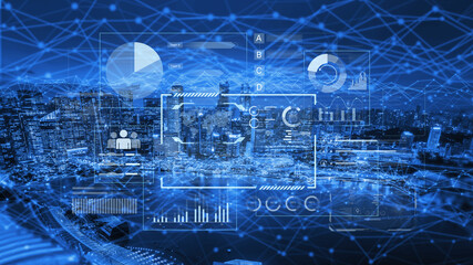 A comprehensive business intelligence dashboard for data analysis. The interface displays global metrics, team performance charts, and financial reports for strategic planning. Fermion