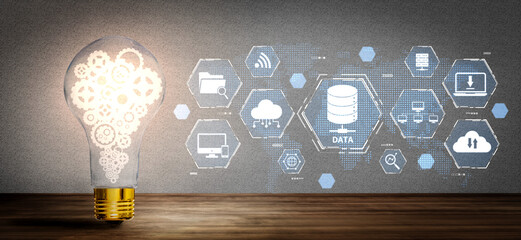 Cloud computing, cloud strategy, and cloud technology transforming digital infrastructure with...