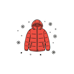 Christmas winter jacket vector design and illustration